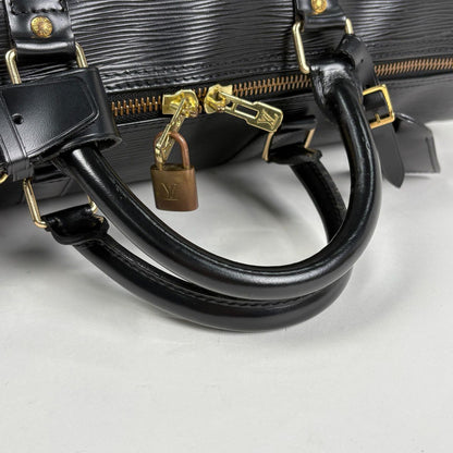 Louis Vuitton Keepall 50 Boston Bag Epi Noir — view 7