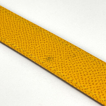 Hermes Constance Reversible Belt Leather Yellow Brown — view 3