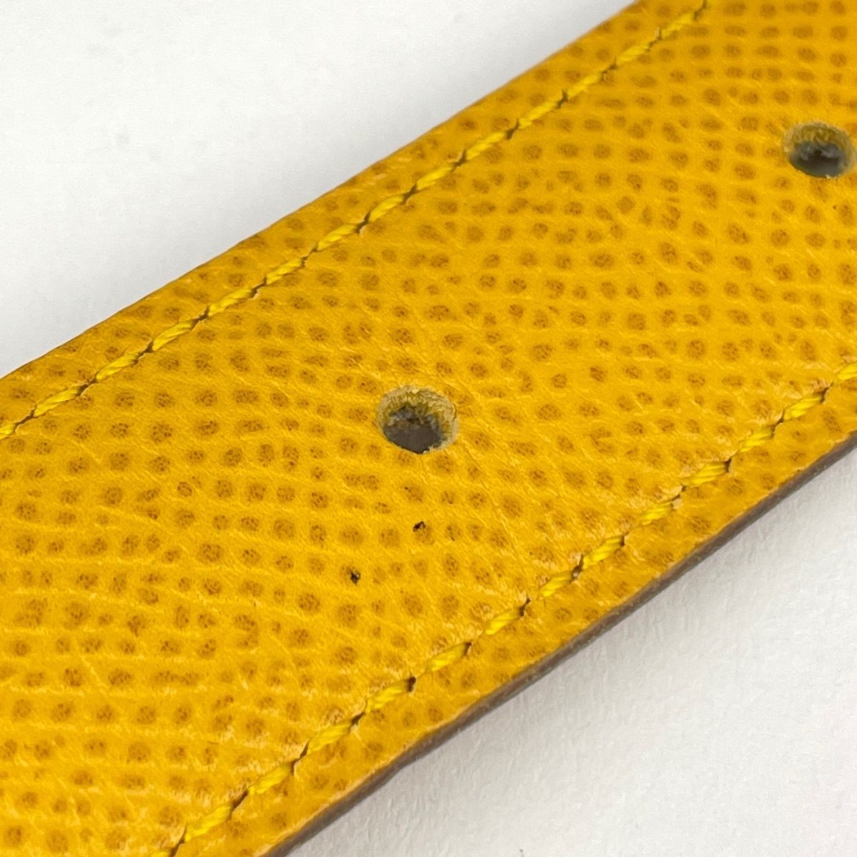 Hermes Constance Reversible Belt Leather Yellow Brown — view 2