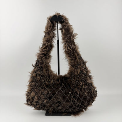 Bottega Veneta Intrecciato Shoulder Bag Brown Vintage — view 4