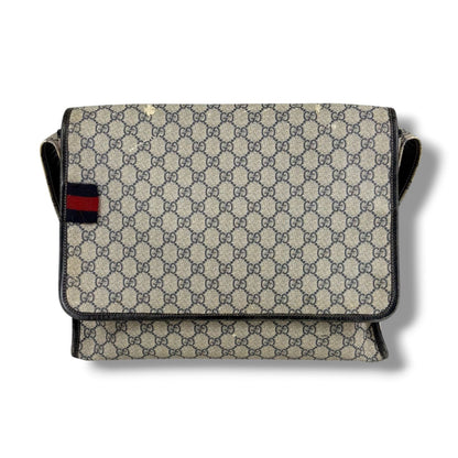 Gucci Messenger Bag GG Supreme Sherry Line Navy — view 2