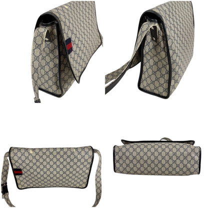 Gucci Messenger Bag GG Supreme Sherry Line Navy — view 4