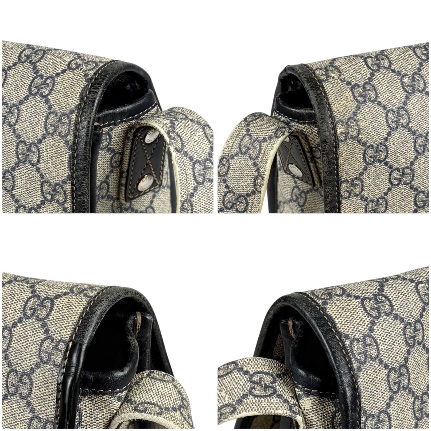Gucci Messenger Bag GG Supreme Sherry Line Navy — view 5