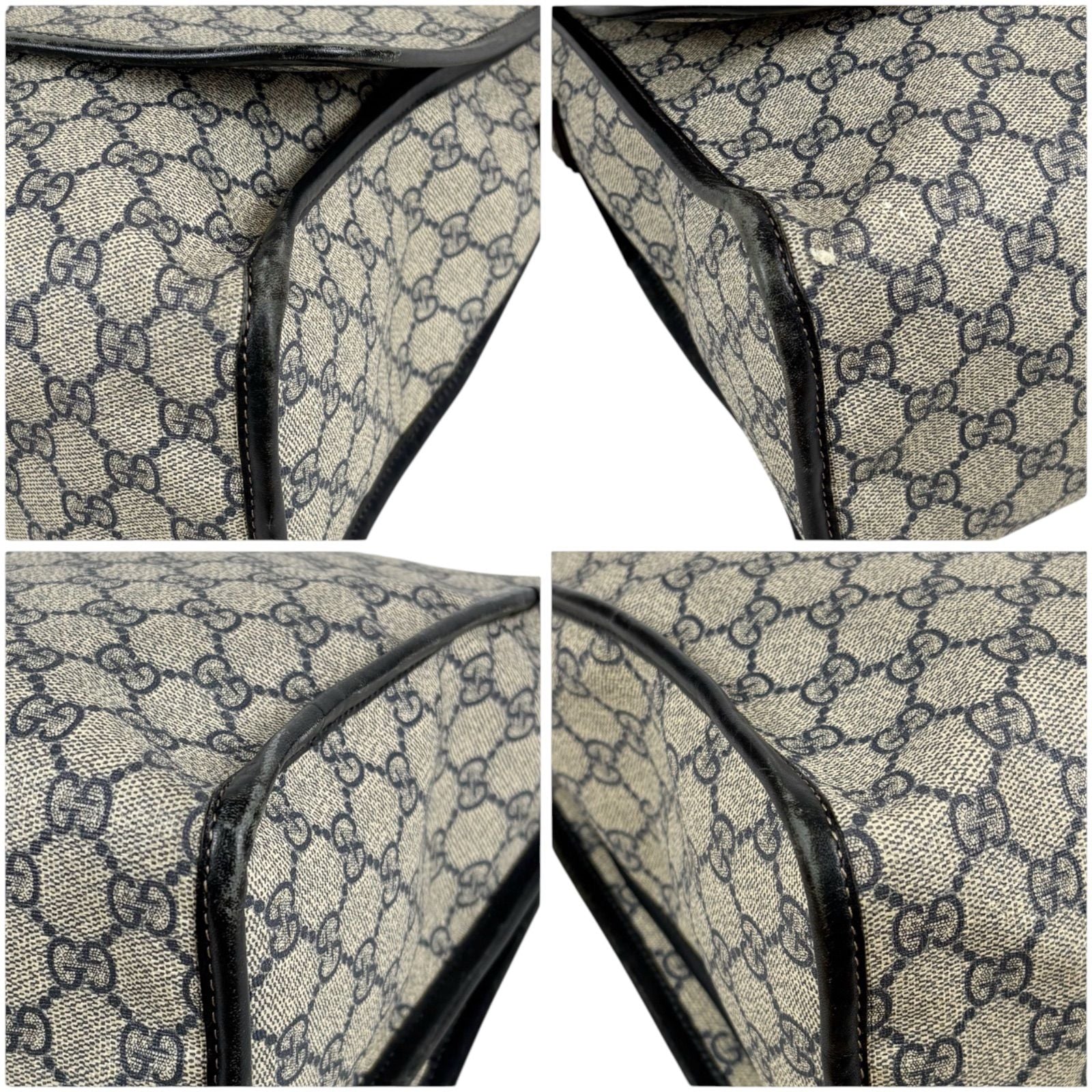 Gucci Messenger Bag GG Supreme Sherry Line Navy — view 6