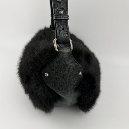 Chanel CC Logo Shoulder Bag Black Vintage — view 7