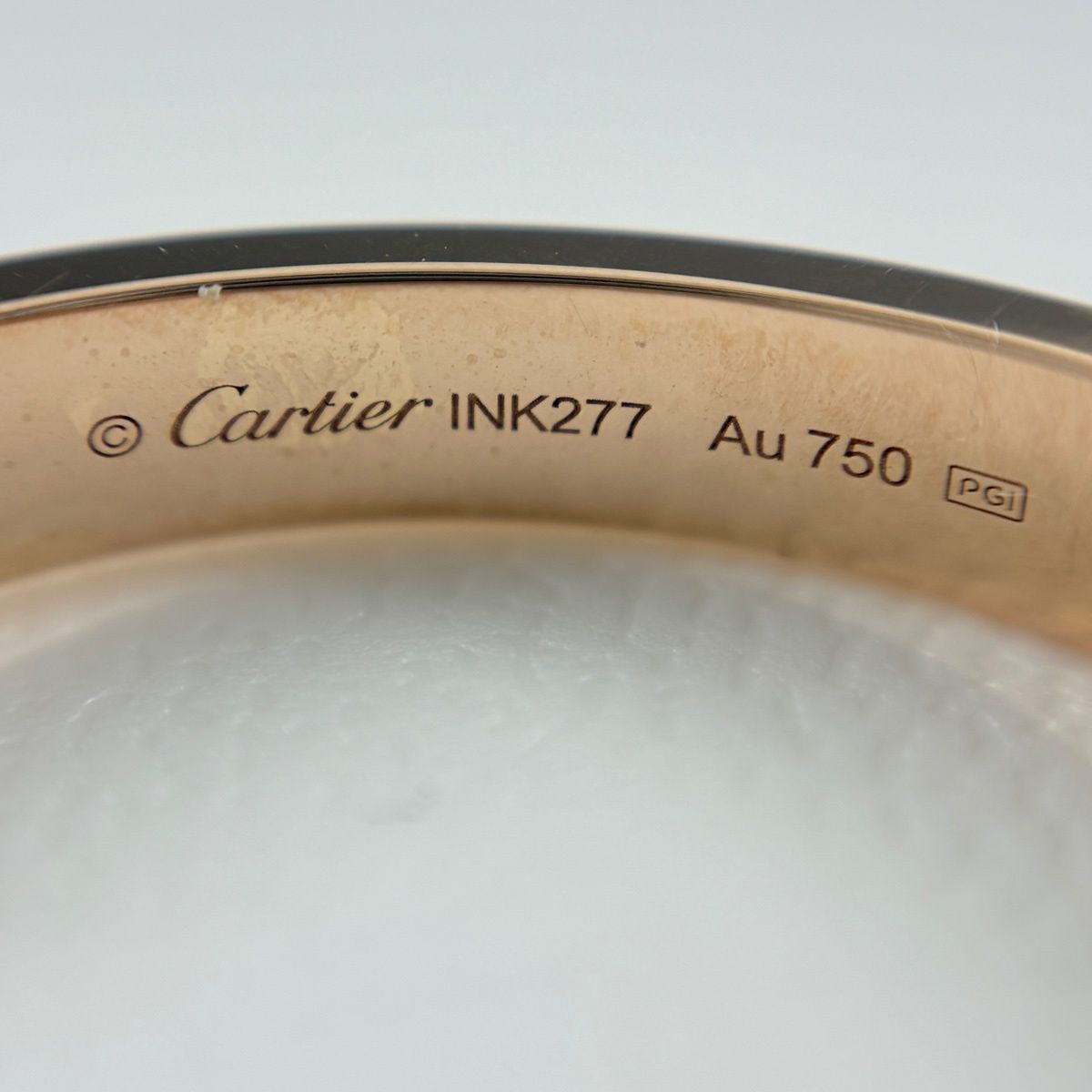 Cartier Love Hoop Earrings PG Pink Gold Pave Diamond — view 7
