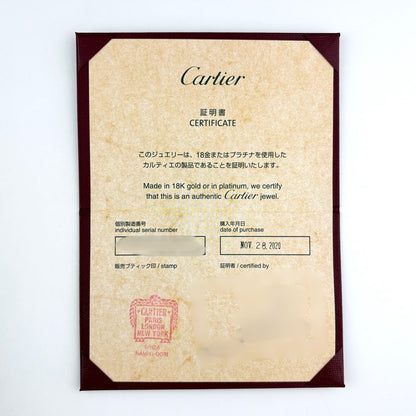Cartier Love Hoop Earrings PG Pink Gold Pave Diamond — view 9