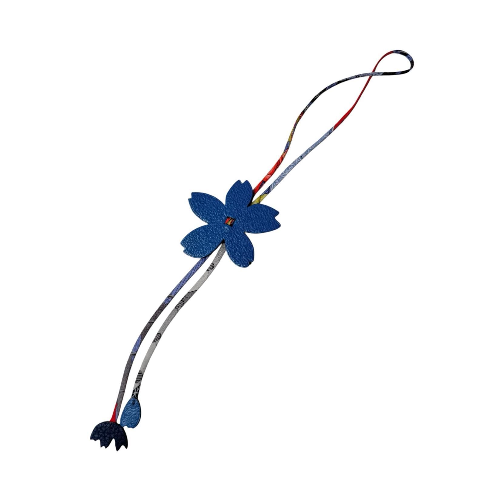Hermes Petit Ash Sakura Charm Keychain