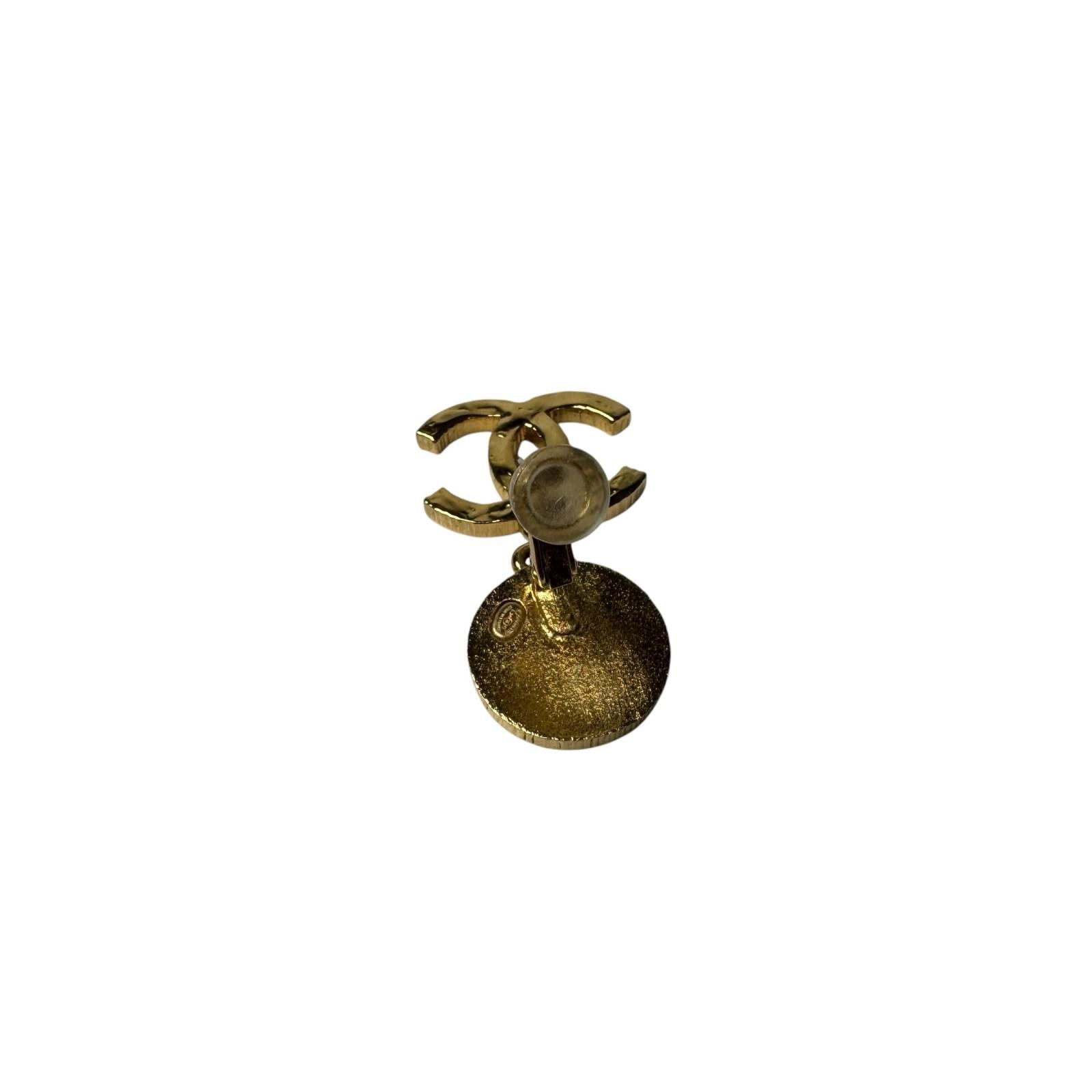 Chanel CC Logo Earrings Single — view 3