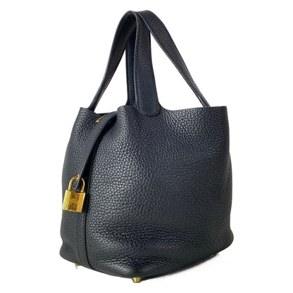 Hermes Handbag Picotin Lock PM Black Gold