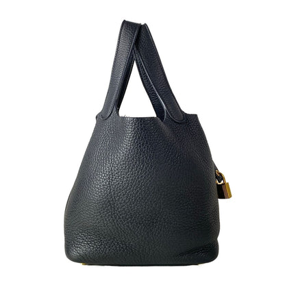 Hermes Handbag Picotin Lock PM Black Gold — view 2