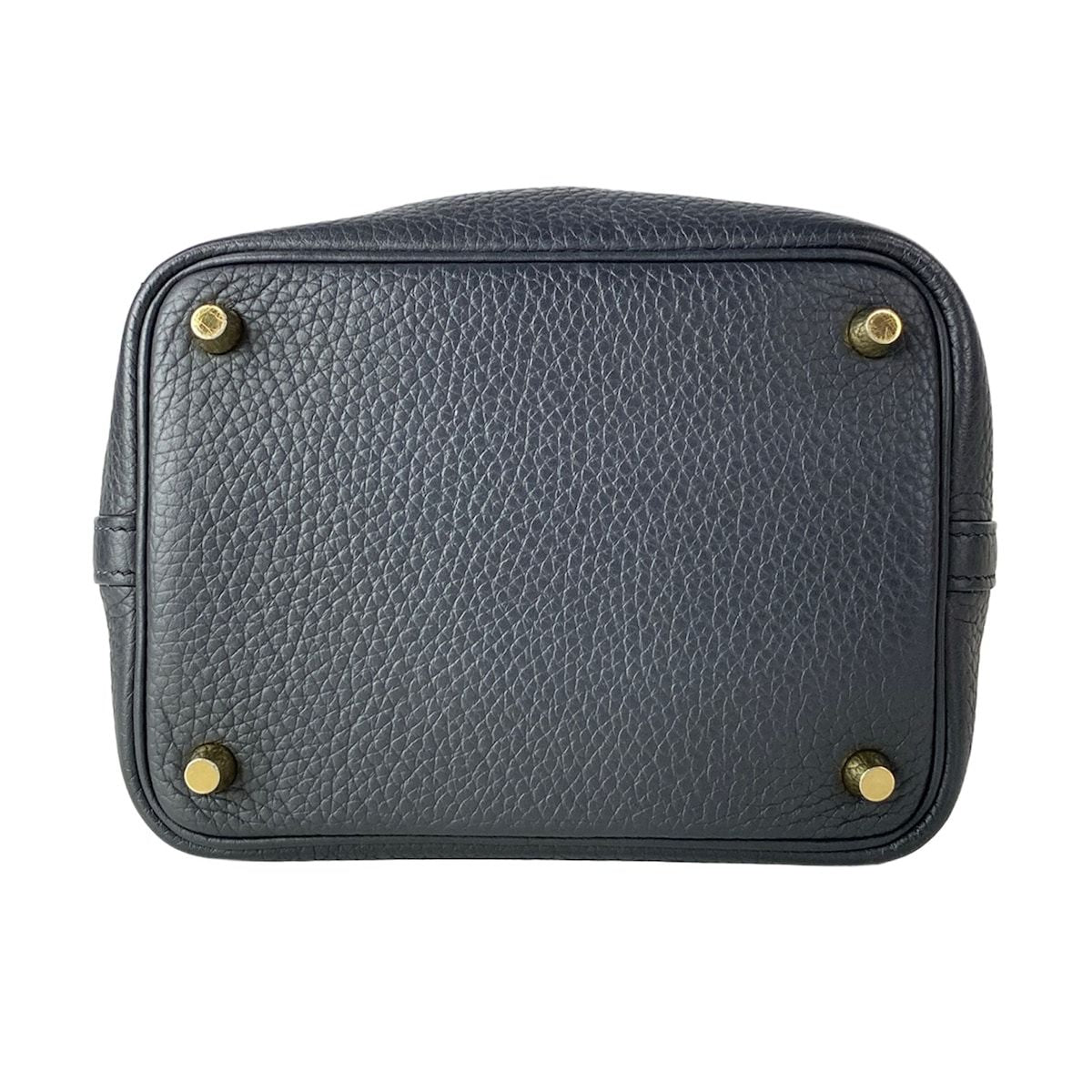 Hermes Handbag Picotin Lock PM Black Gold — view 5