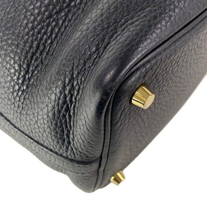 Hermes Handbag Picotin Lock PM Black Gold — view 6