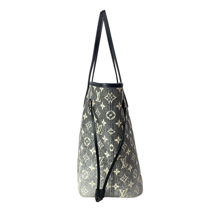 Louis Vuitton Tote Monogram Jacquard Denim Neverfull MM Gray — view 2