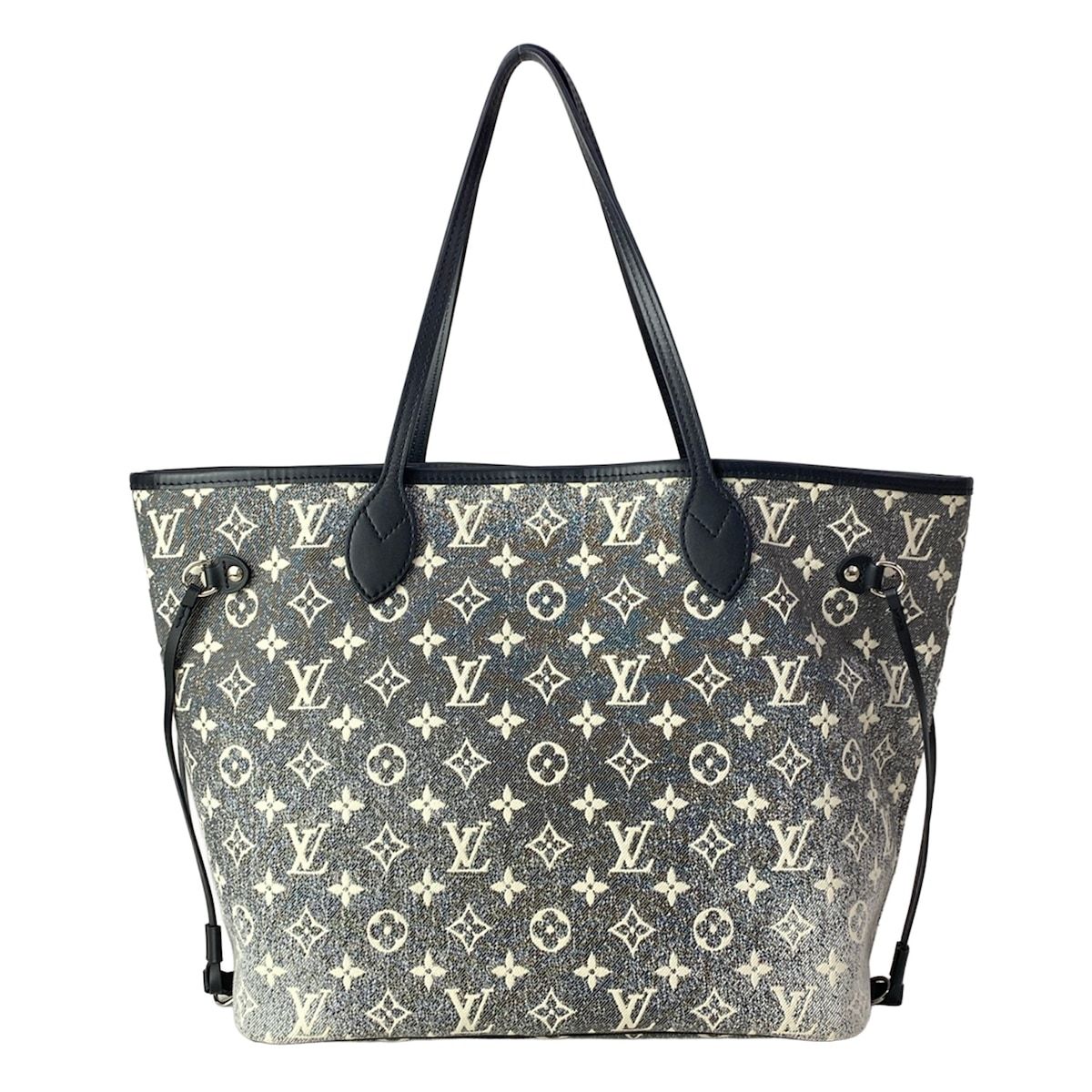Louis Vuitton Tote Monogram Jacquard Denim Neverfull MM Gray — view 3