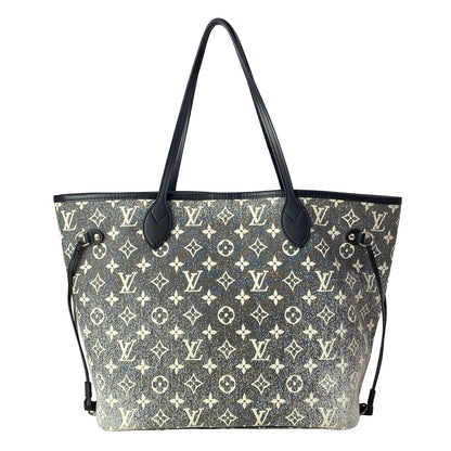 Louis Vuitton Tote Monogram Jacquard Denim Neverfull MM Gray — view 3