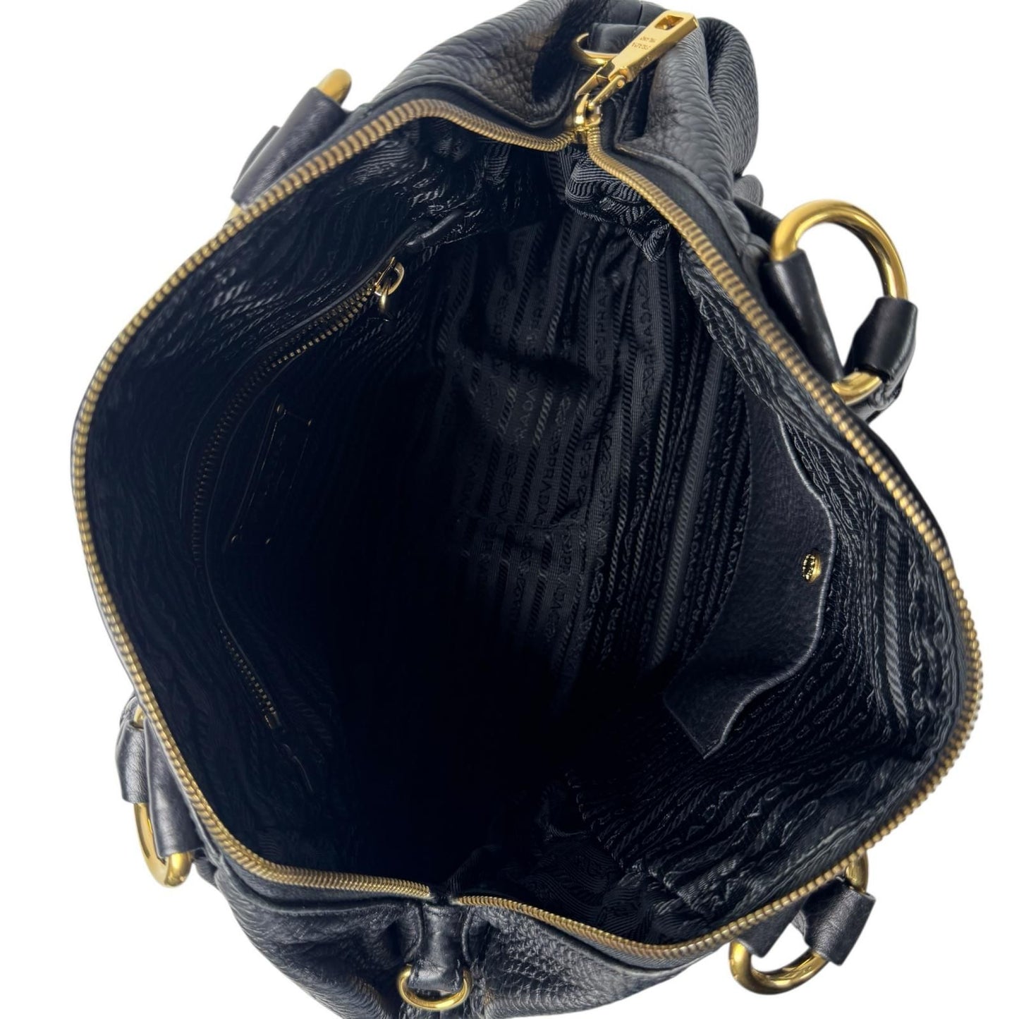 Prada Prad Tote Leather Black — view 6