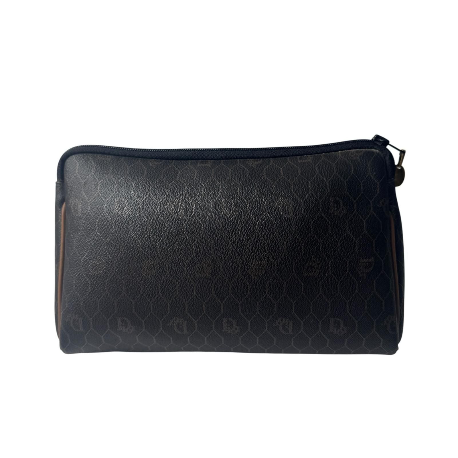 Dior Vintage Honeycomb Pattern Pouch Clutch — view 2