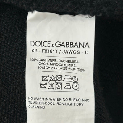Dolce & Gabbana Long Sleeve Sweater 38 Black Red White Crew — view 4