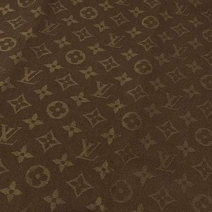Louis Vuitton Shawl Monogram Dark Brown Wool Silk Scarf — view 4