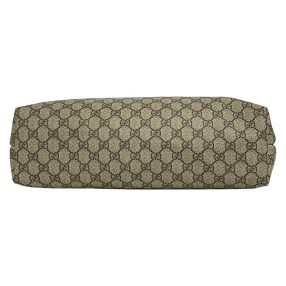 Gucci Tote GG Plus Supreme Beige Dark Brown Leather — view 5