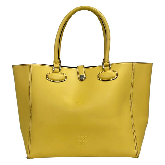 Loewe Tote Leo Yellow Leather