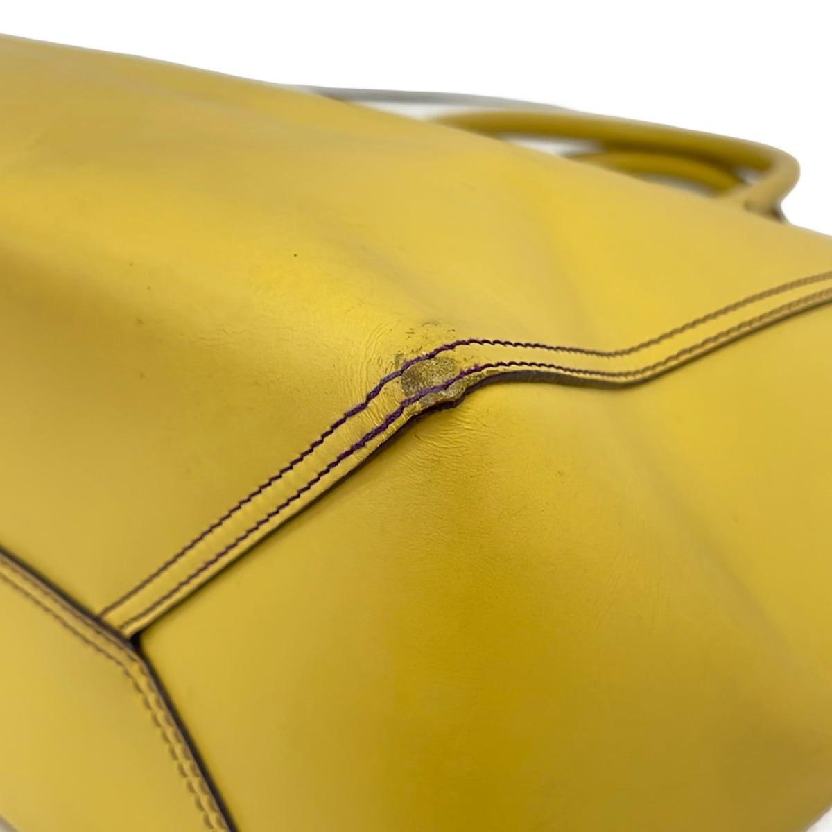 Loewe Tote Leo Yellow Leather — view 6