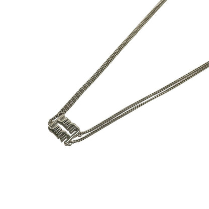 Miu Necklace Silver Clear Logo — view 3