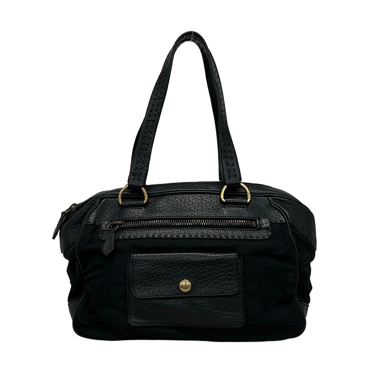 Prada Shoulder Bag Black Leather