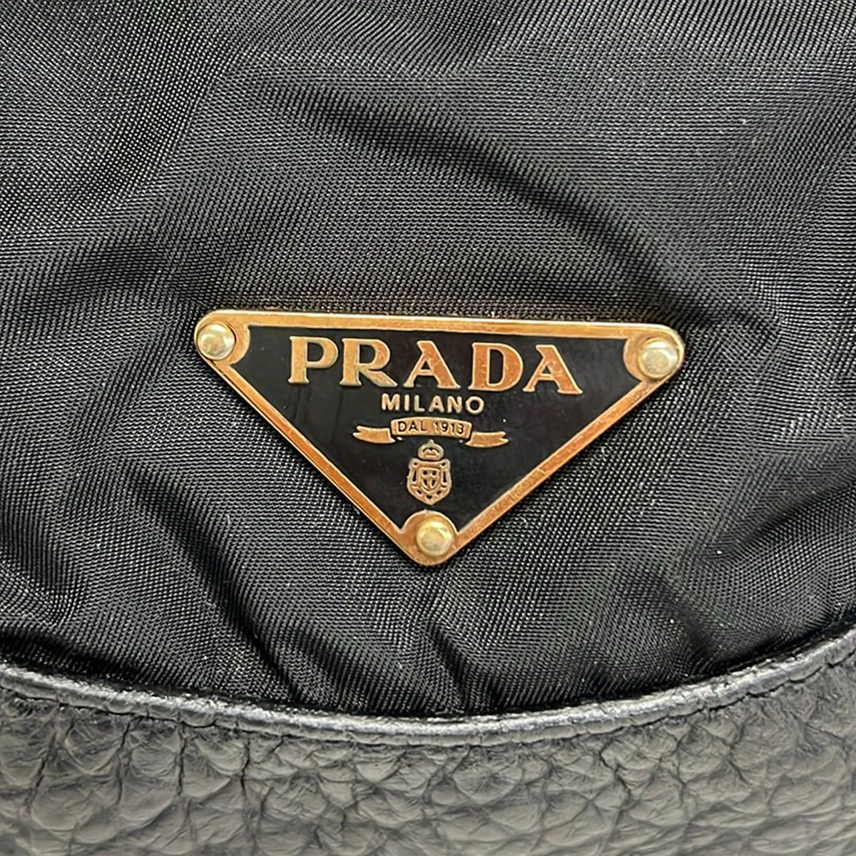 Prada Shoulder Bag Black Leather — view 8