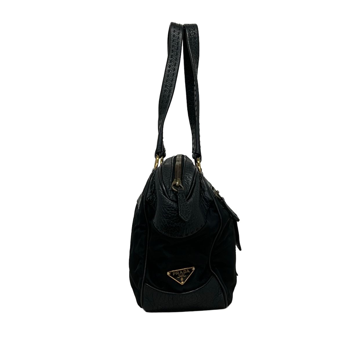 Prada Shoulder Bag Black Leather — view 2