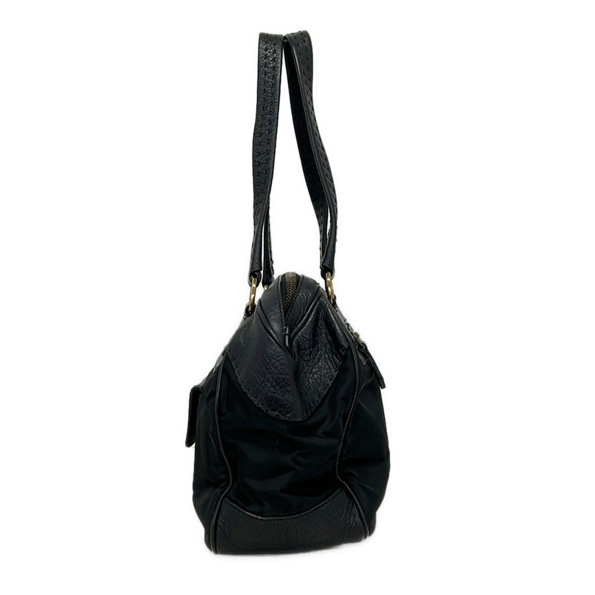Prada Shoulder Bag Black Leather — view 4