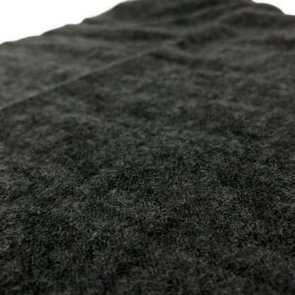 Fendi Shawl Dark Gray Black Zucca Pattern Wool Scarf — view 4