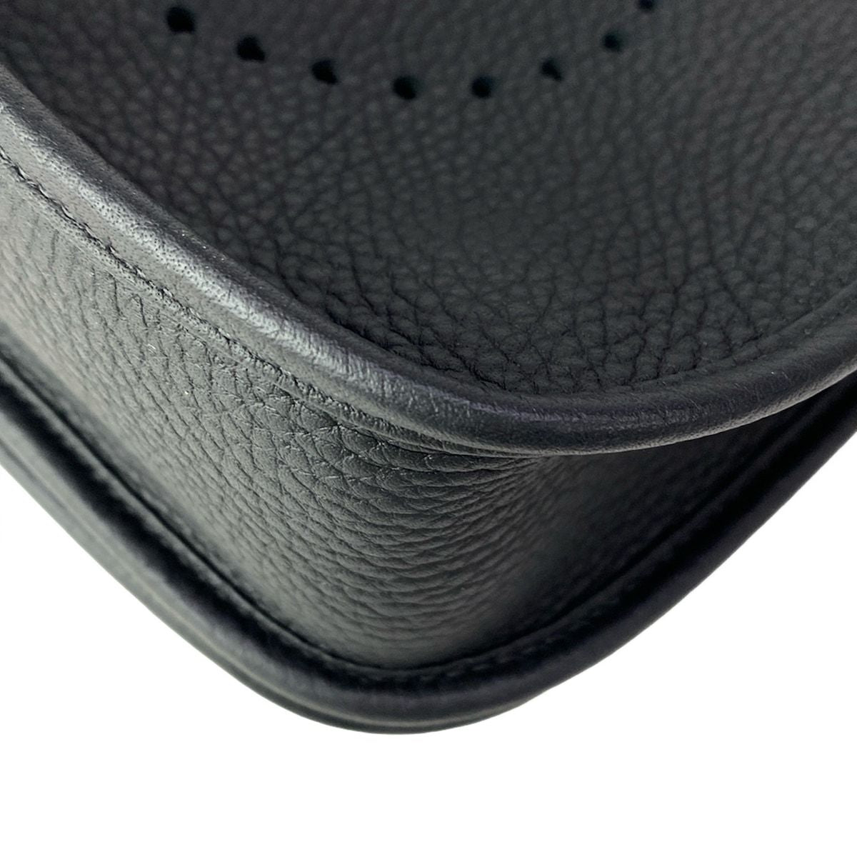 Hermes Shoulder Bag Evelyne 3 III PM Black Silver 2025.4 Purchase — view 7