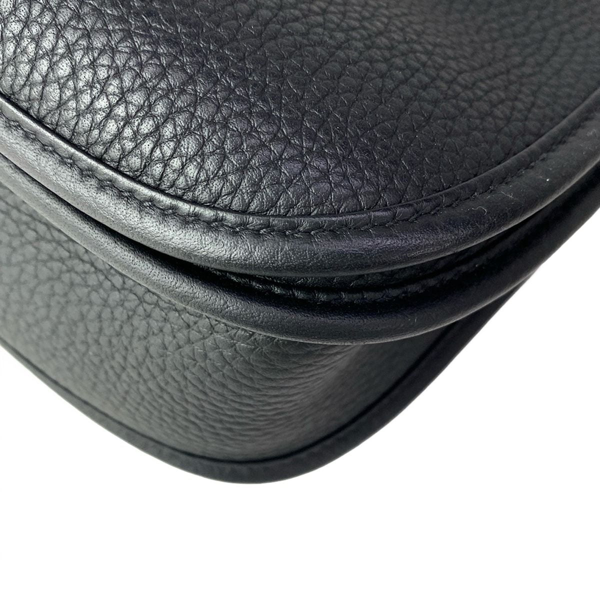 Hermes Shoulder Bag Evelyne 3 III PM Black Silver 2025.4 Purchase — view 9