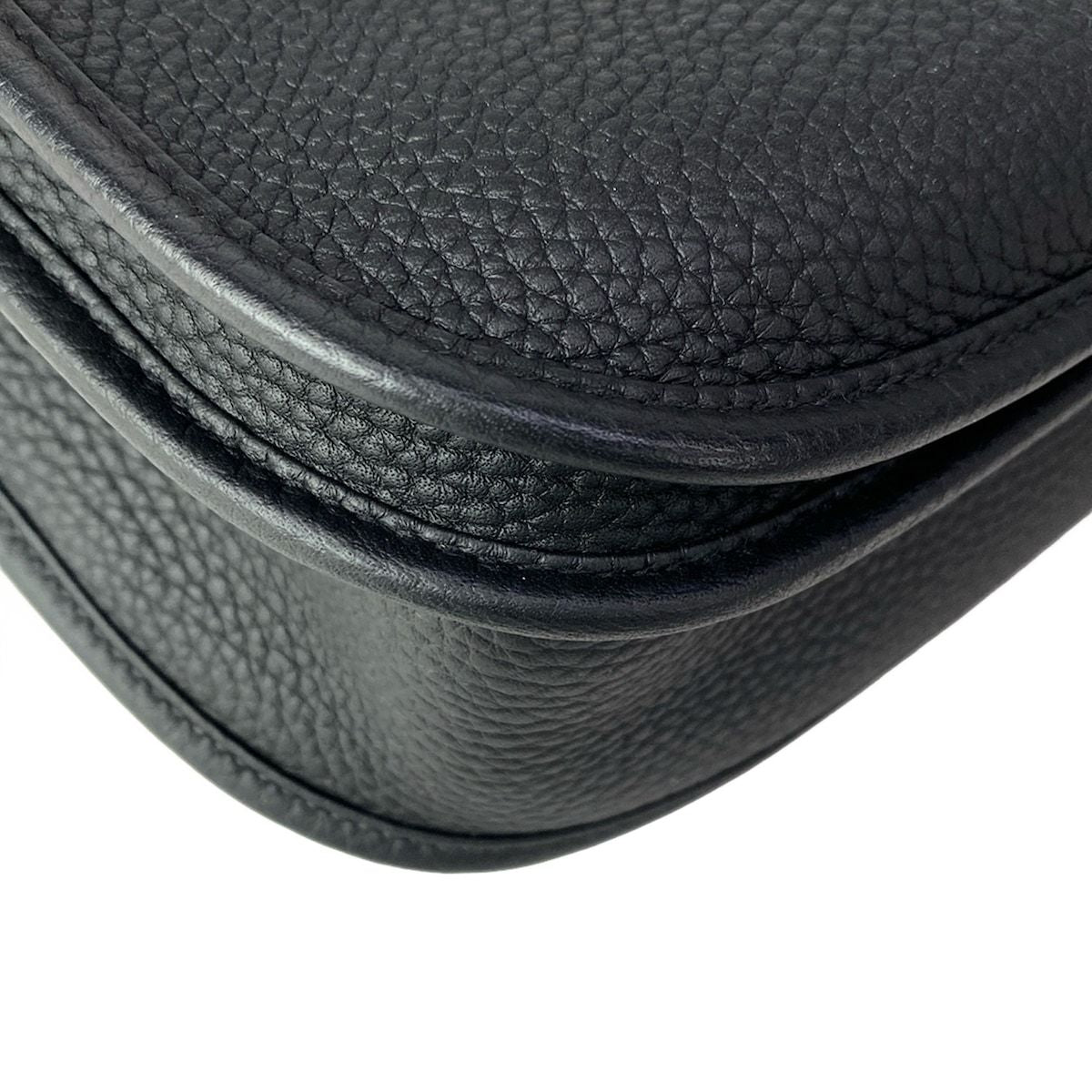Hermes Shoulder Bag Evelyne 3 III PM Black Silver 2025.4 Purchase — view 8