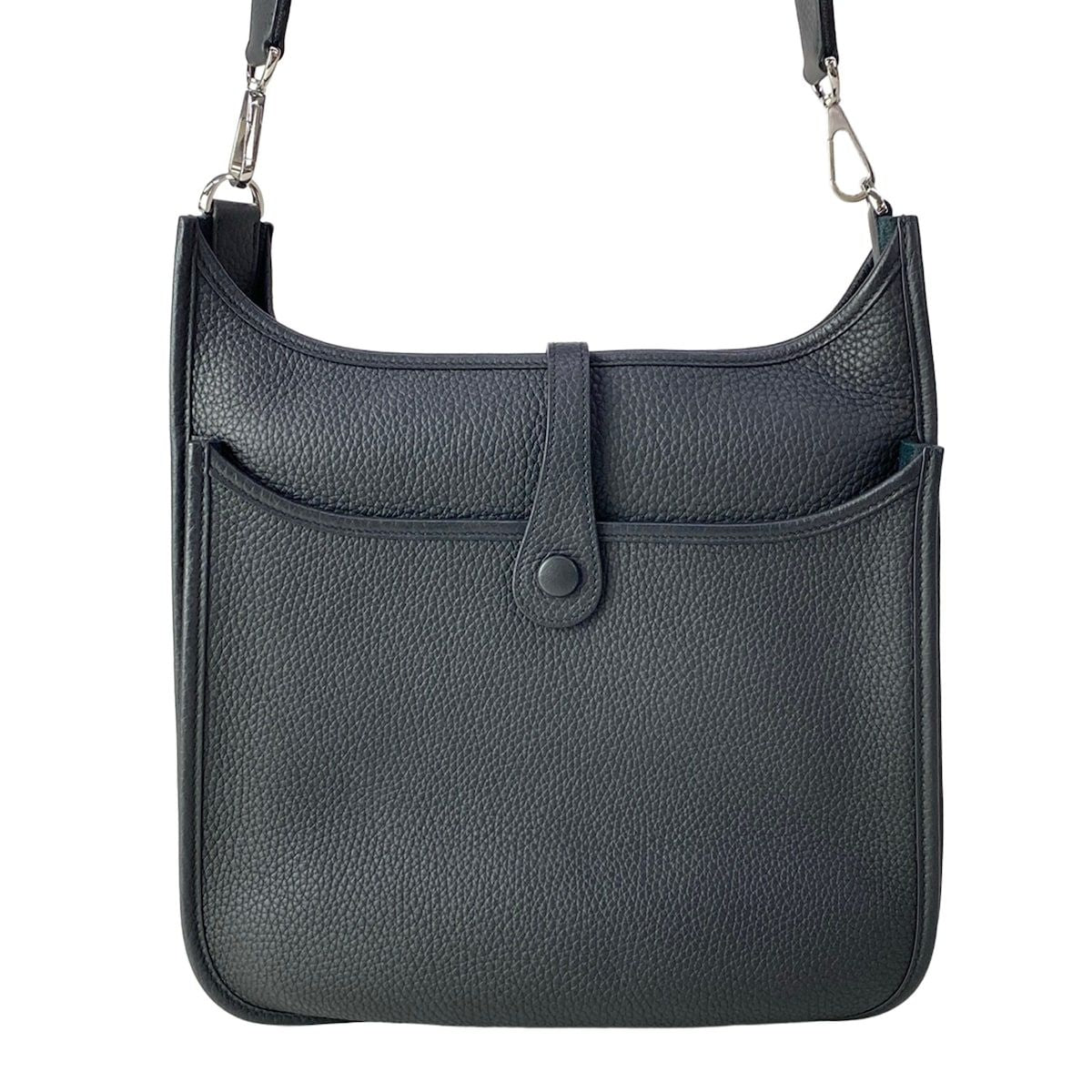 Hermes Shoulder Bag Evelyne 3 III PM Black Silver 2025.4 Purchase — view 3