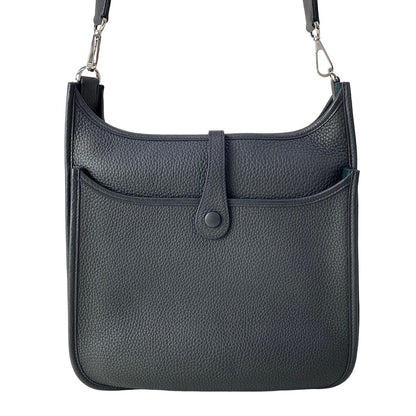 Hermes Shoulder Bag Evelyne 3 III PM Black Silver 2025.4 Purchase — view 3