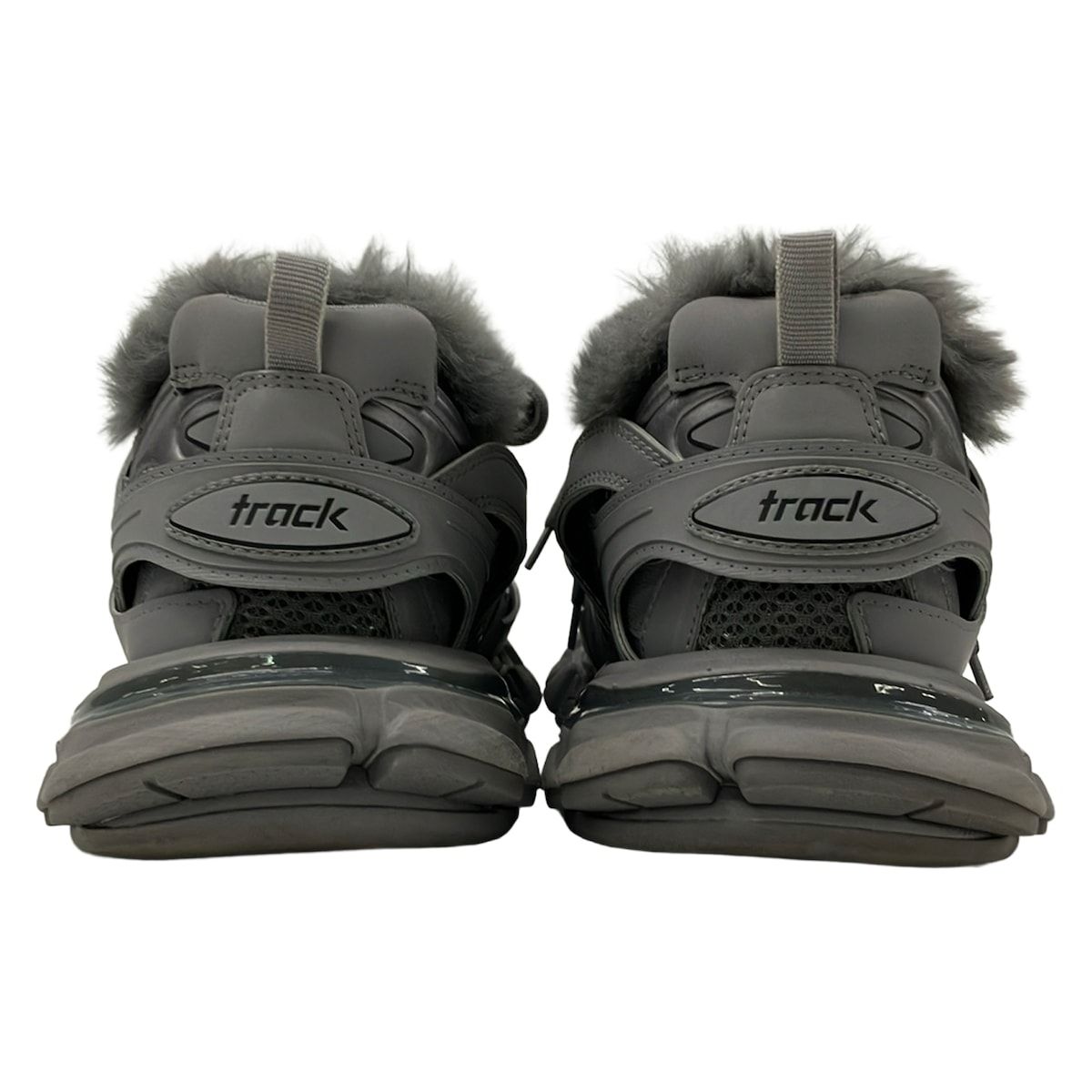 Balenciaga Sneakers 28.5 Fur Track Sweatshirt Gray Fur — view 3