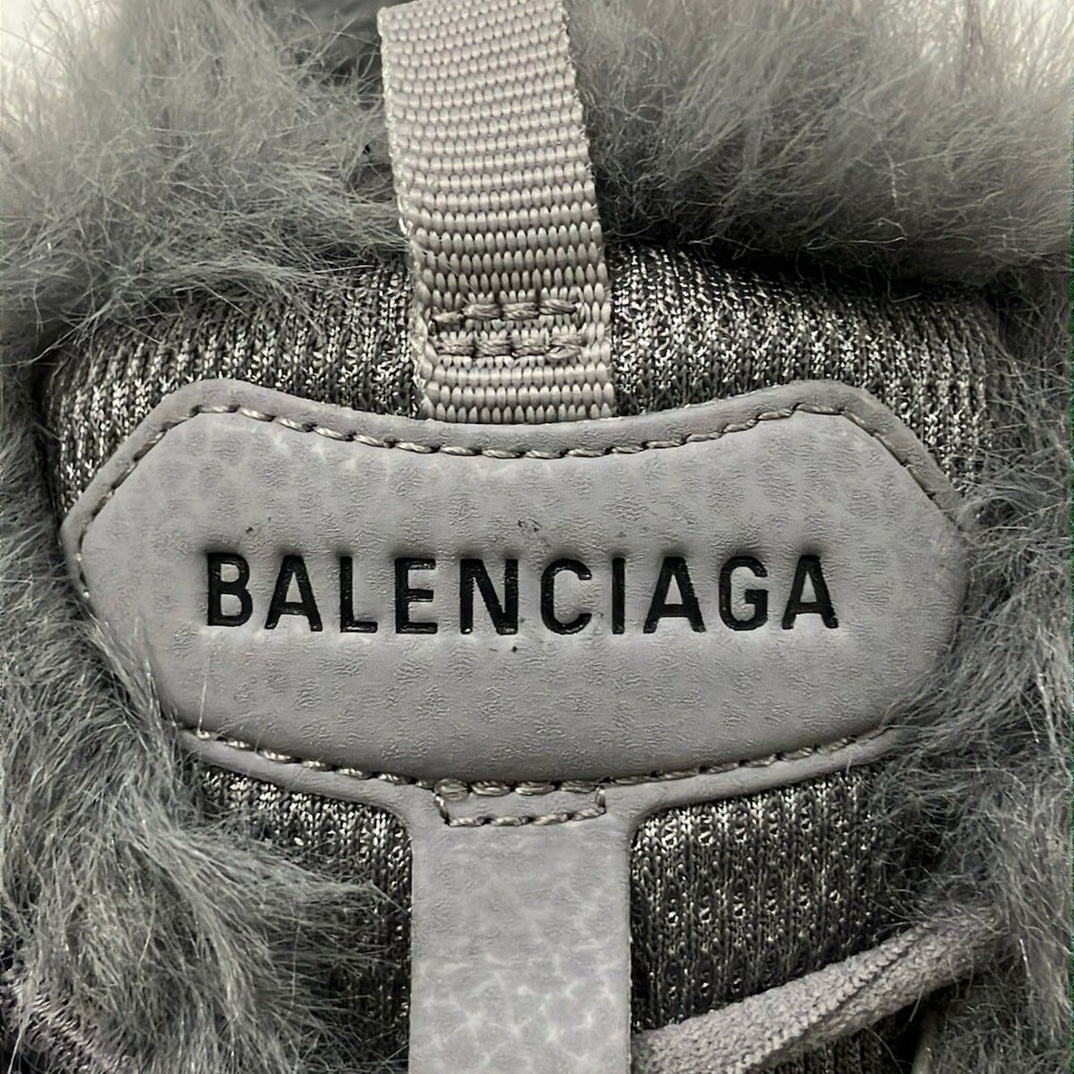 Balenciaga Sneakers 28.5 Fur Track Sweatshirt Gray Fur — view 5
