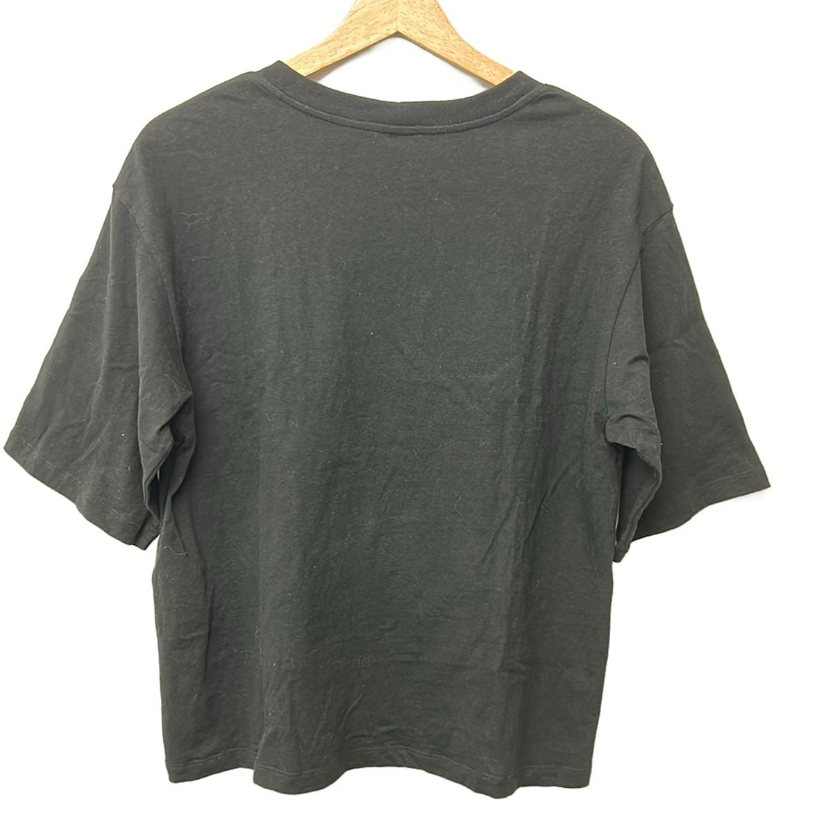 Celine Short Sleeve T-Shirt XS Loose Cropped Black Paris 16 Print — view 2