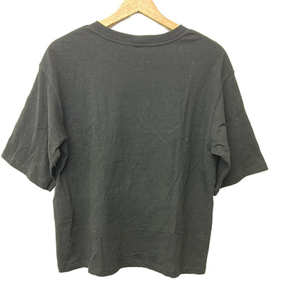 Celine Short Sleeve T-Shirt XS Loose Cropped Black Paris 16 Print — view 2