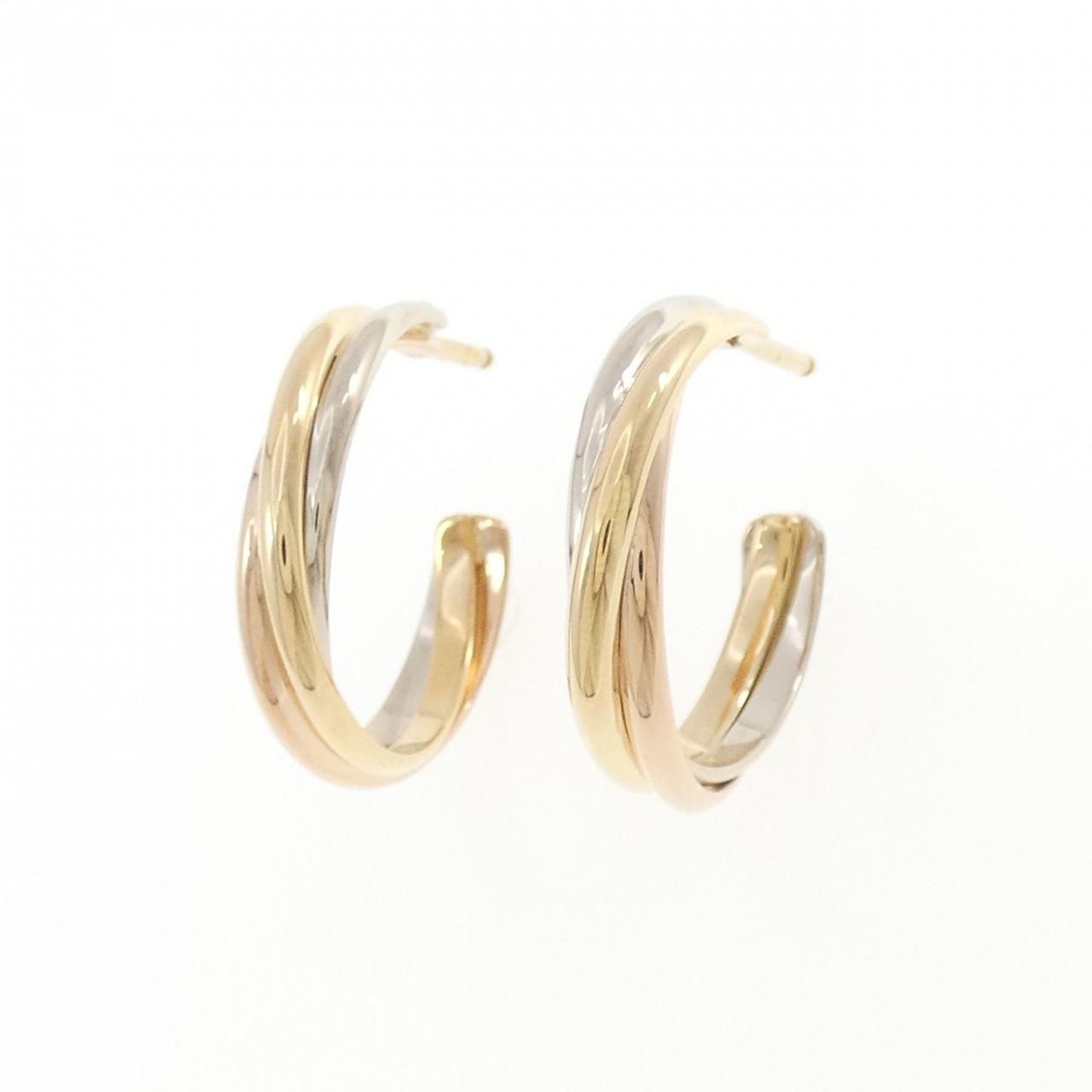 Cartier Trinity Earrings Gold — view 2