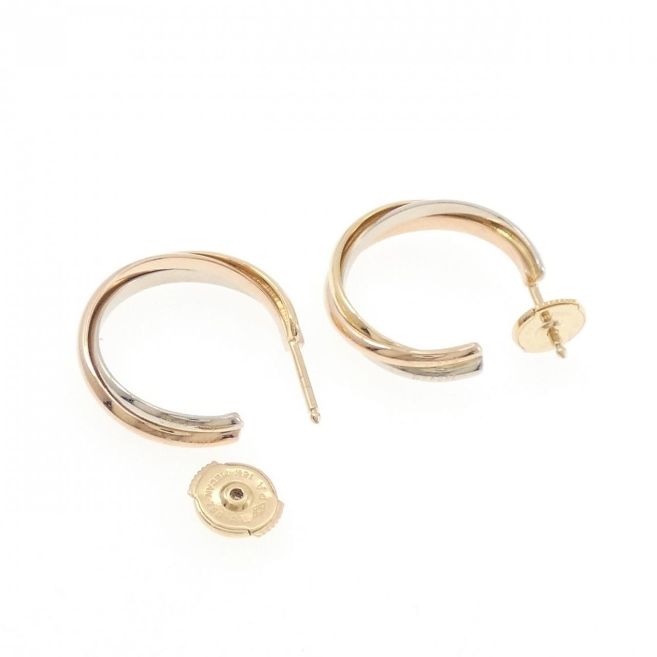 Cartier Trinity Earrings Gold — view 3