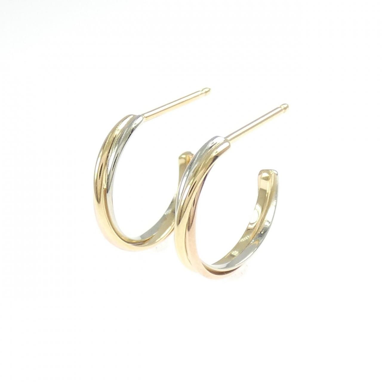 Cartier Trinity Earrings Gold — view 2