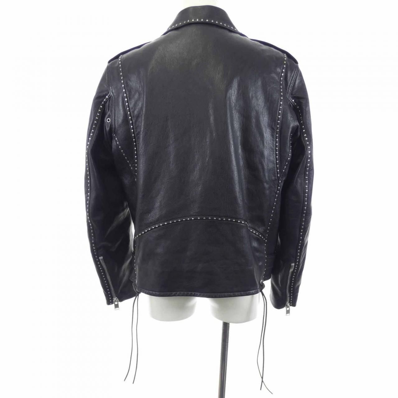 Saint Laurent Leather Rider's Jacket — view 2