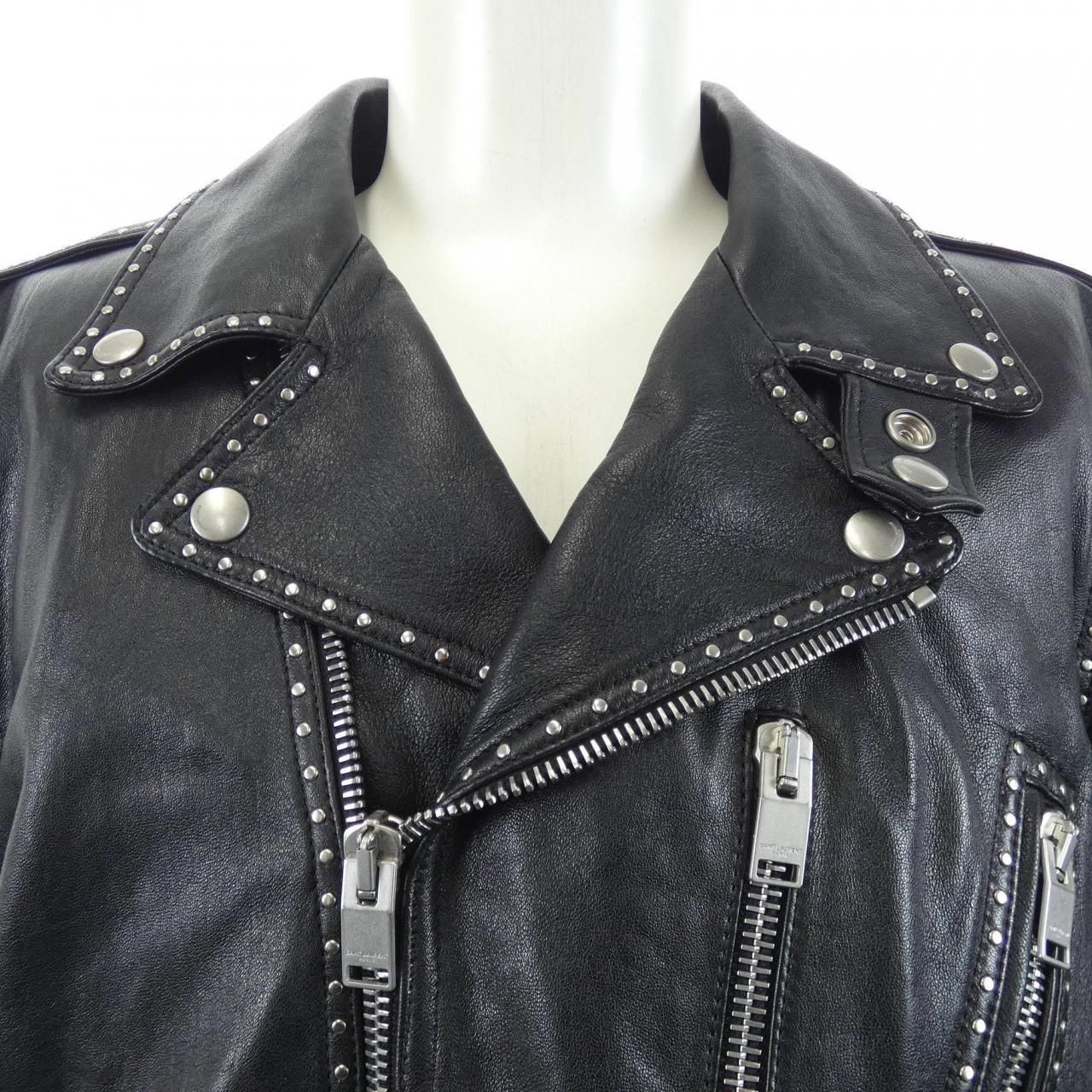 Saint Laurent Leather Rider's Jacket — view 5