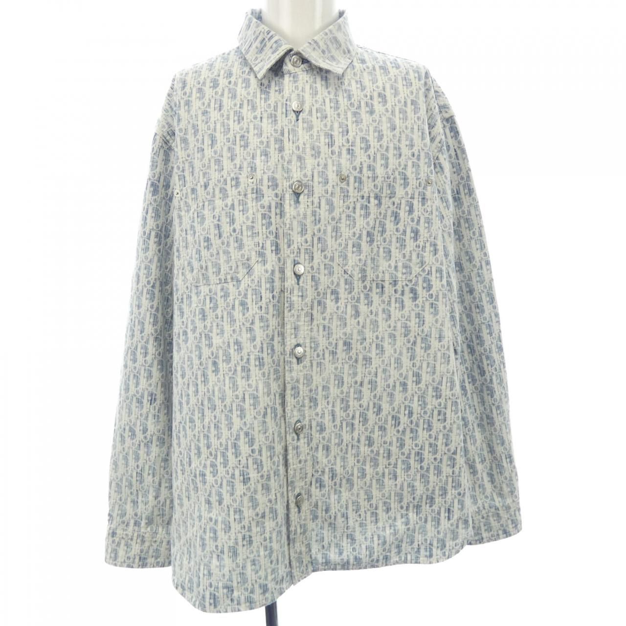 Dior Oblique Kasuri Cotton Denim Shirt