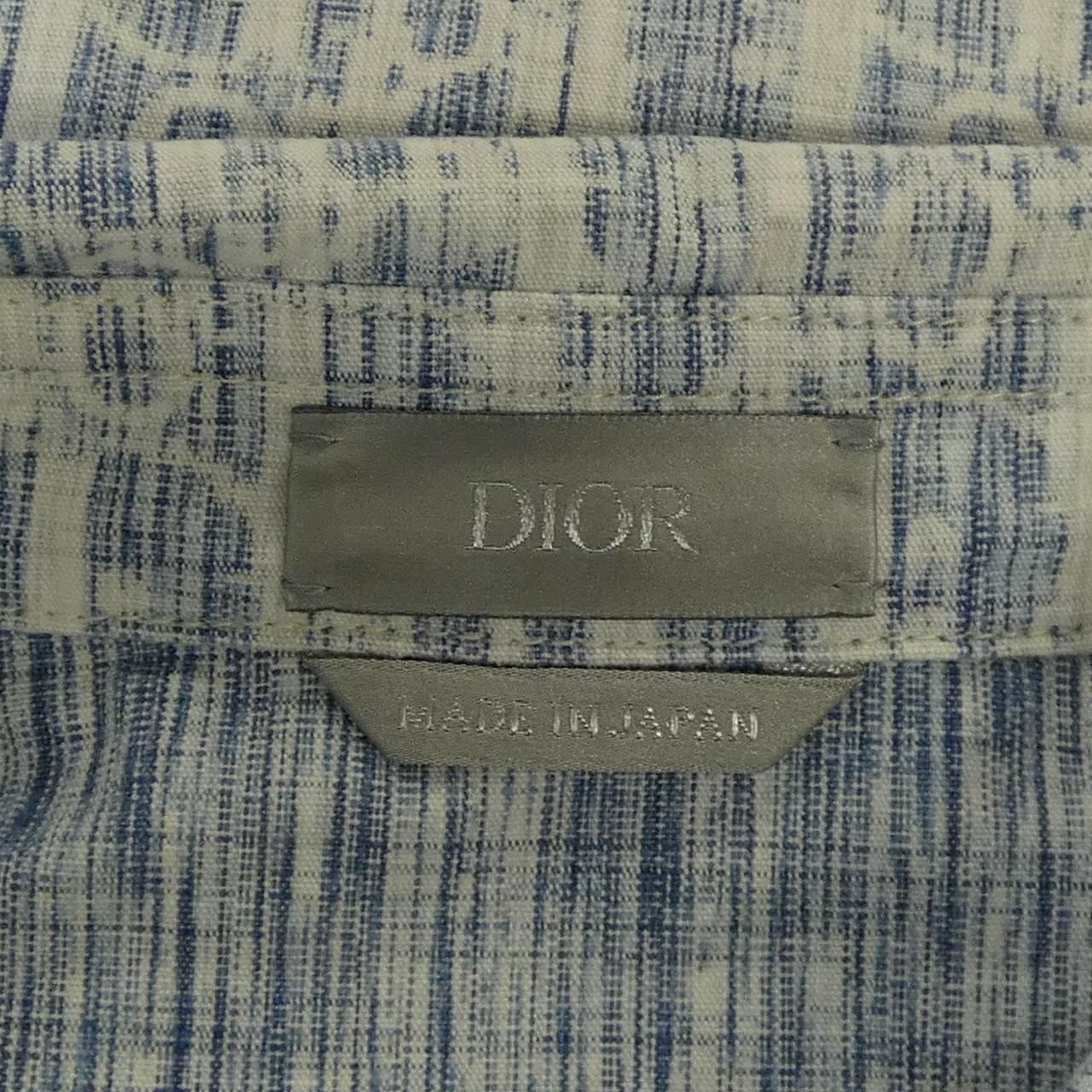 Dior Oblique Kasuri Cotton Denim Shirt — view 4