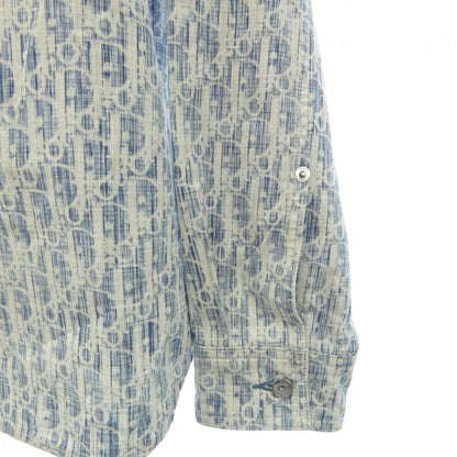 Dior Oblique Kasuri Cotton Denim Shirt — view 6